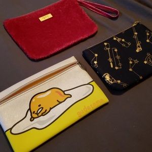Ipsy Bag Bundle Gudetama Make Up Bags